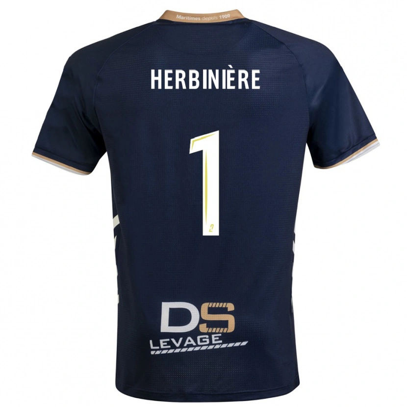 Danxen Mulher Camisola Romain Herbinière #1 Azul Marinho Dourado Principal 2025/26 Camisa Brasil