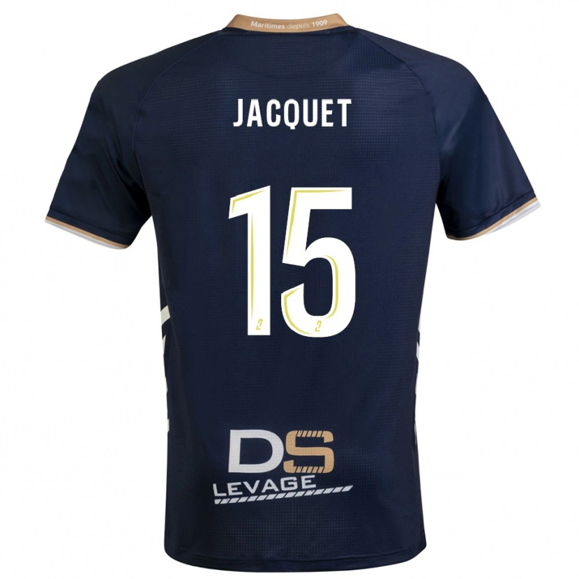 Danxen Mulher Camisola Nils Jacquet #15 Azul Marinho Dourado Principal 2025/26 Camisa Brasil