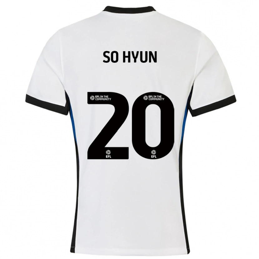 Danxen Mulher Camisola Cho So-Hyun #20 Branco Azul Alternativa 2025/26 Camisa Brasil