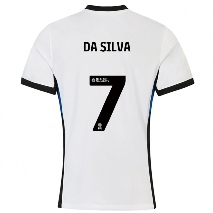 Danxen Mulher Camisola Alezandro Da Silva #7 Branco Azul Alternativa 2025/26 Camisa Brasil