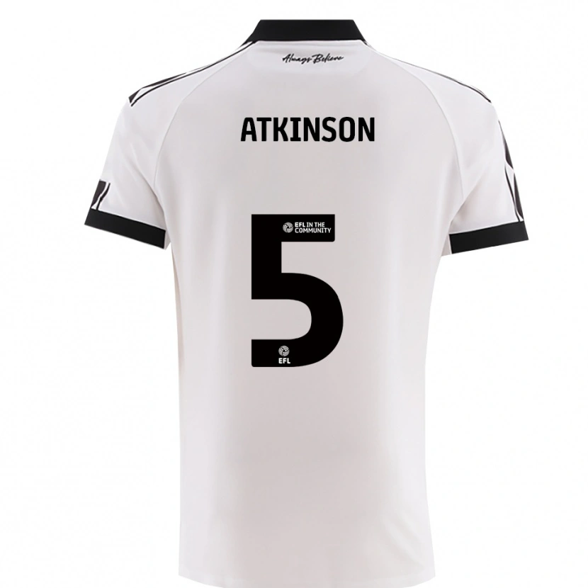 Danxen Mulher Camisola Rob Atkinson #5 Branco Preto Alternativa 2025/26 Camisa Brasil