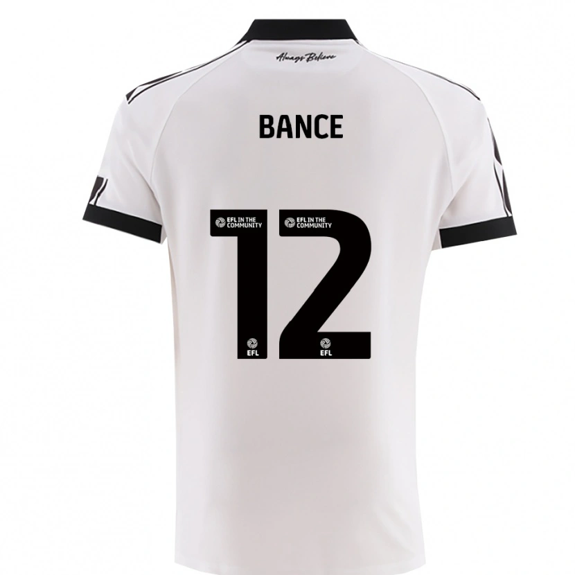Danxen Mulher Camisola Libby Bance #12 Branco Preto Alternativa 2025/26 Camisa Brasil