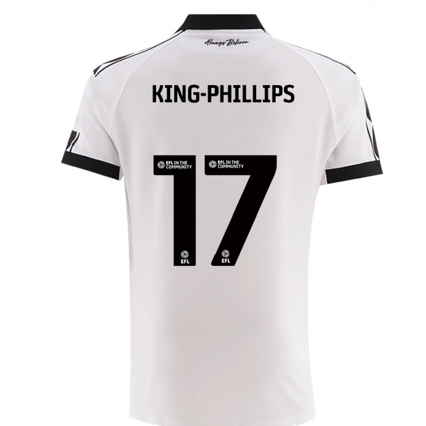 Danxen Mulher Camisola Zac King-Phillips #17 Branco Preto Alternativa 2025/26 Camisa Brasil