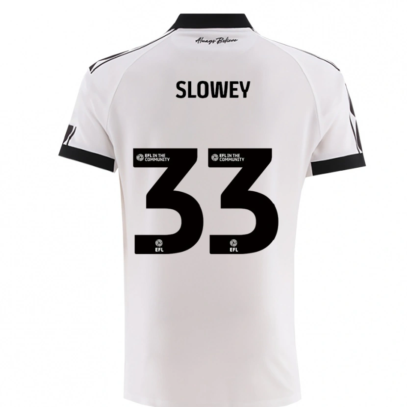 Danxen Mulher Camisola Josh Campbell-Slowey #33 Branco Preto Alternativa 2025/26 Camisa Brasil