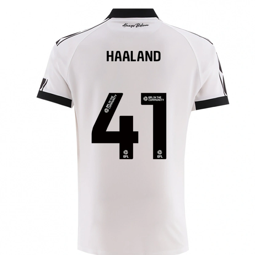 Danxen Mulher Camisola Benedicte Haaland #41 Branco Preto Alternativa 2025/26 Camisa Brasil