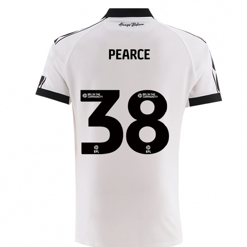Danxen Mulher Camisola Manon Pearce #38 Branco Preto Alternativa 2025/26 Camisa Brasil