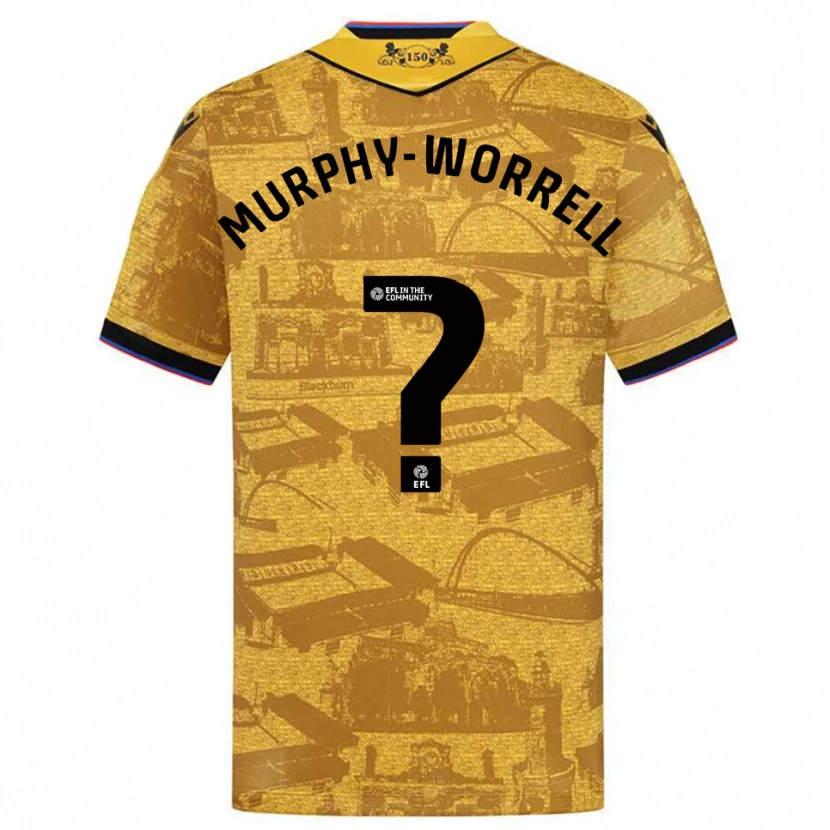 Danxen Mulher Camisola Paul Murphy-Worrell #0 Dourado Preto Alternativa 2025/26 Camisa Brasil