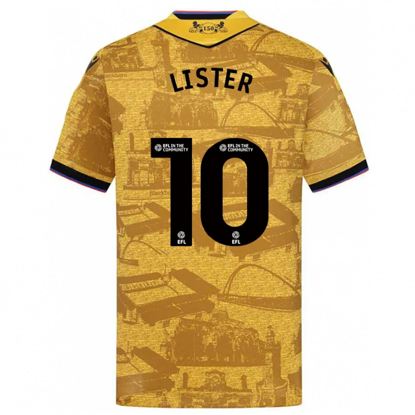 Danxen Mulher Camisola Harry Lister #10 Dourado Preto Alternativa 2025/26 Camisa Brasil