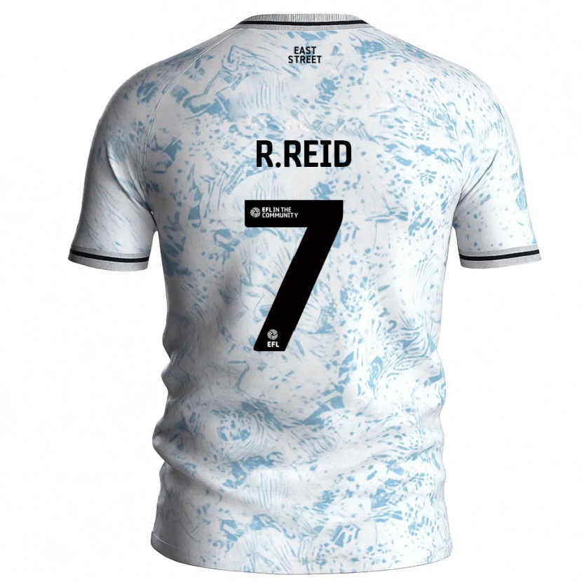 Danxen Mulher Camisola Reuben Reid #7 Branco Azul Celeste Alternativa 2025/26 Camisa Brasil