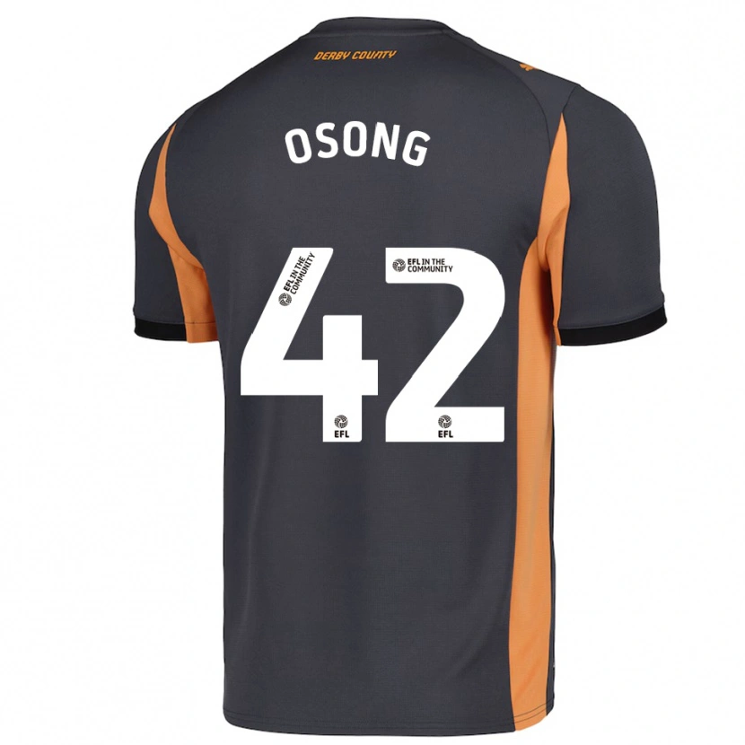 Danxen Mulher Camisola Johnson Osong #42 Cinza Laranja Preto Alternativa 2025/26 Camisa Brasil