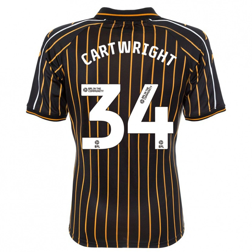 Danxen Mulher Camisola Harvey Cartwright #34 Branco Preto Alternativa 2025/26 Camisa Brasil