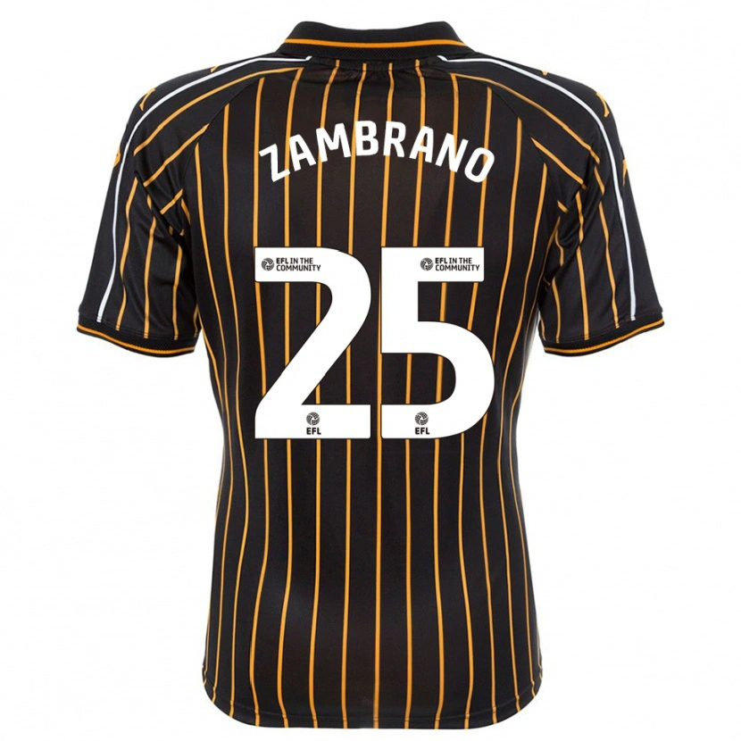 Danxen Mulher Camisola Óscar Zambrano #25 Branco Preto Alternativa 2025/26 Camisa Brasil