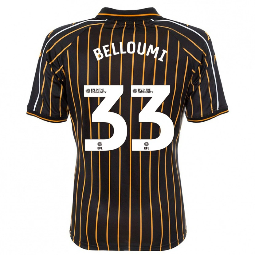 Danxen Mulher Camisola Mohamed Belloumi #33 Branco Preto Alternativa 2025/26 Camisa Brasil