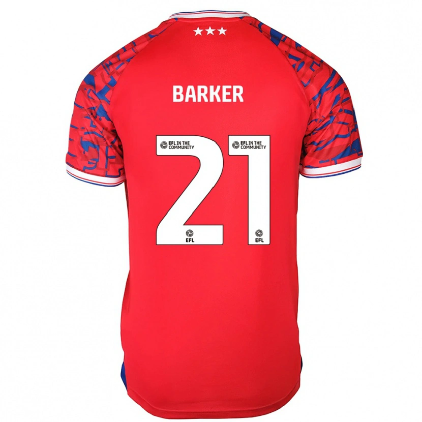 Danxen Mulher Camisola Maisy Barker #21 Vermelho Azul Alternativa 2025/26 Camisa Brasil