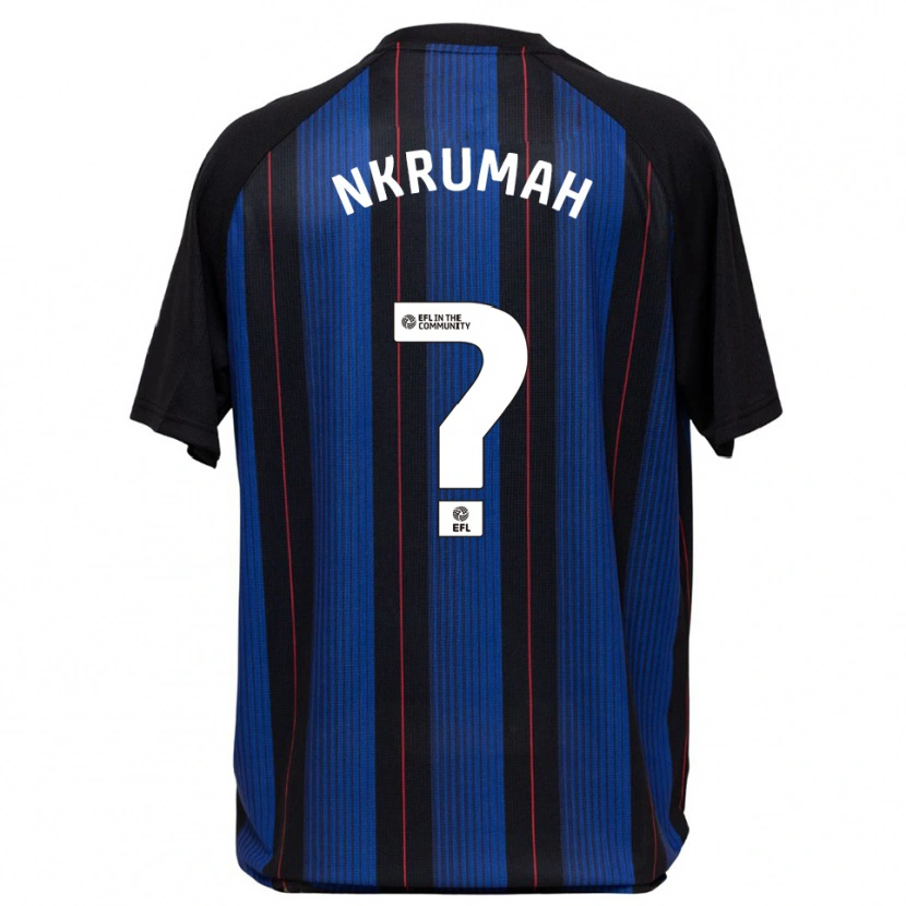 Danxen Mulher Camisola Daniel Nkrumah #0 Azul Preto Alternativa 2025/26 Camisa Brasil
