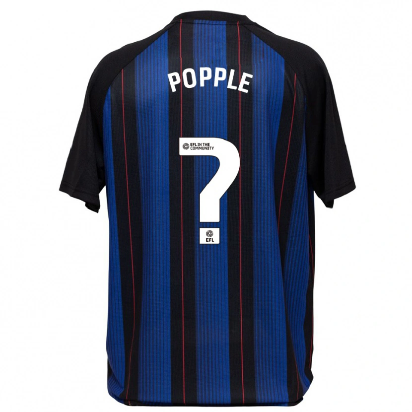 Danxen Mulher Camisola Henry Popple #0 Azul Preto Alternativa 2025/26 Camisa Brasil