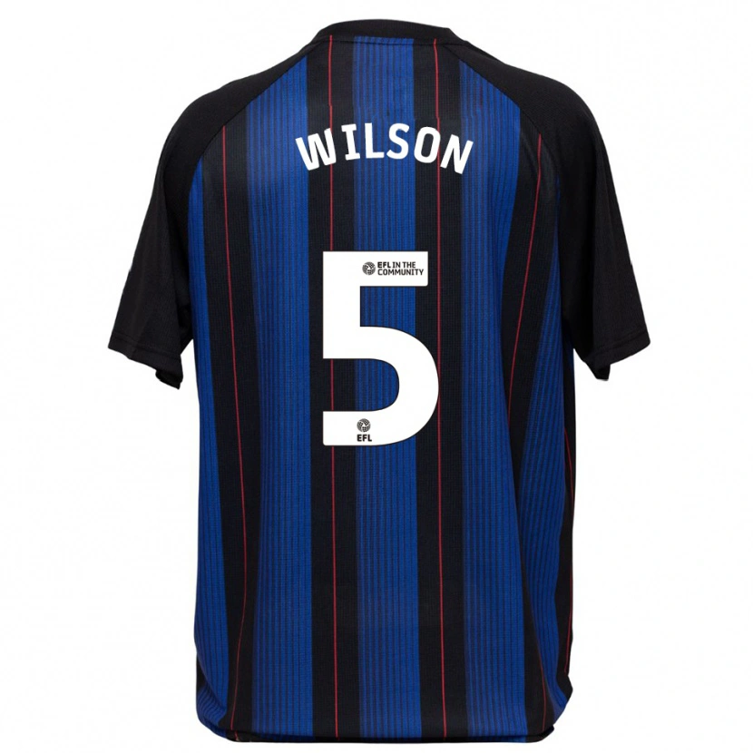 Danxen Mulher Camisola James Wilson #5 Azul Preto Alternativa 2025/26 Camisa Brasil