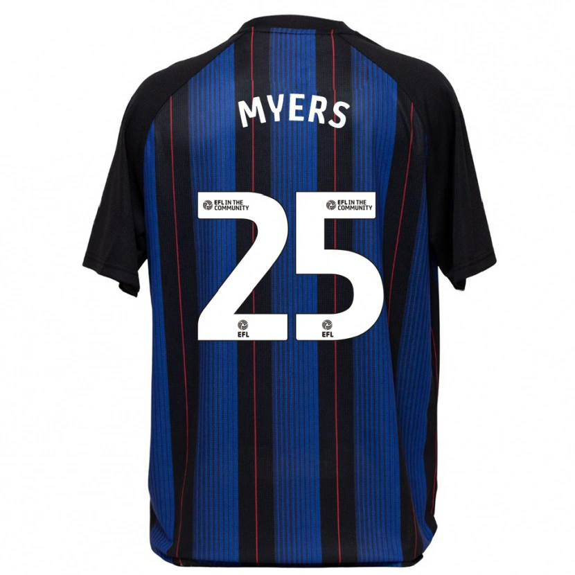 Danxen Mulher Camisola Maddie Myers #25 Azul Preto Alternativa 2025/26 Camisa Brasil