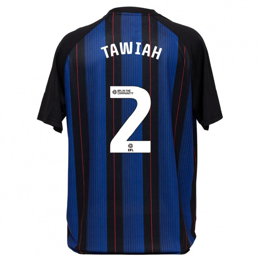 Danxen Mulher Camisola Judah Tawiah #2 Azul Preto Alternativa 2025/26 Camisa Brasil