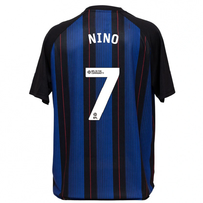 Danxen Mulher Camisola Collins Nino #7 Azul Preto Alternativa 2025/26 Camisa Brasil