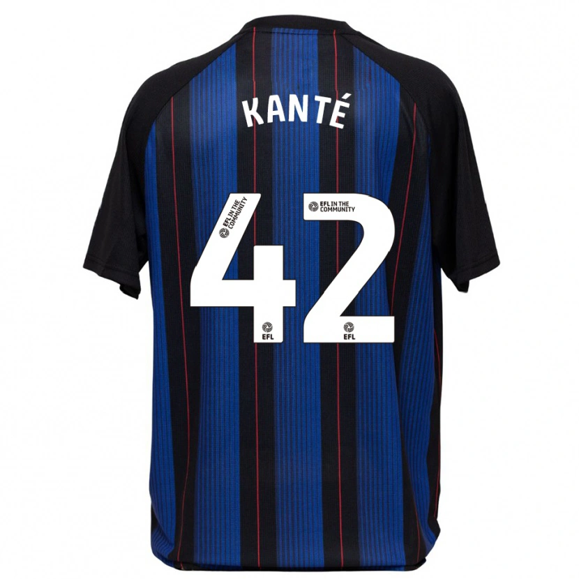 Danxen Mulher Camisola Abdoulaye Kanté #42 Azul Preto Alternativa 2025/26 Camisa Brasil