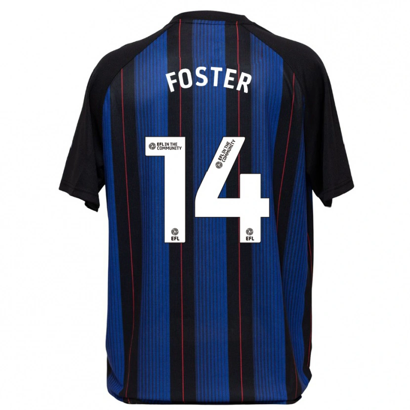 Danxen Mulher Camisola Emma Foster #14 Azul Preto Alternativa 2025/26 Camisa Brasil