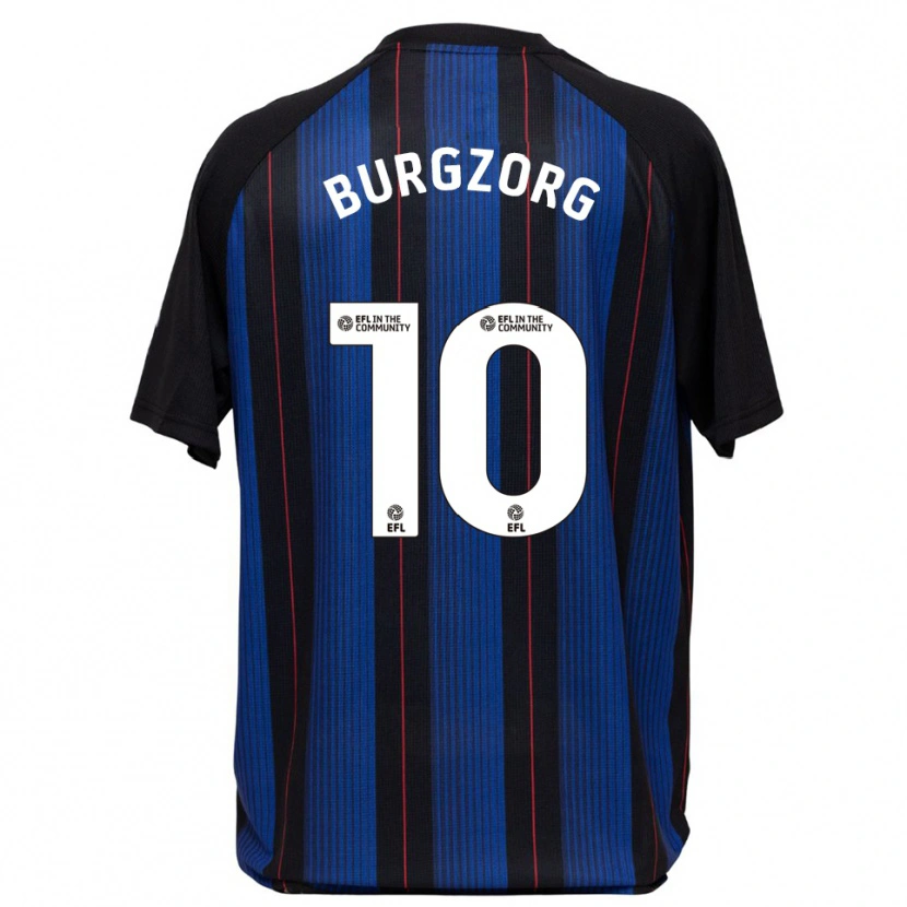 Danxen Mulher Camisola Delano Burgzorg #10 Azul Preto Alternativa 2025/26 Camisa Brasil