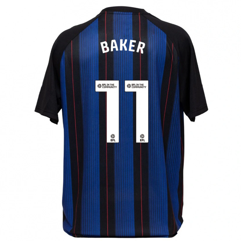 Danxen Mulher Camisola Ella Baker #11 Azul Preto Alternativa 2025/26 Camisa Brasil