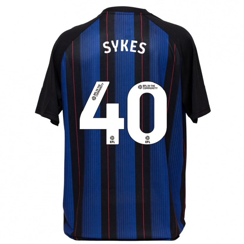 Danxen Mulher Camisola Cain Sykes #40 Azul Preto Alternativa 2025/26 Camisa Brasil