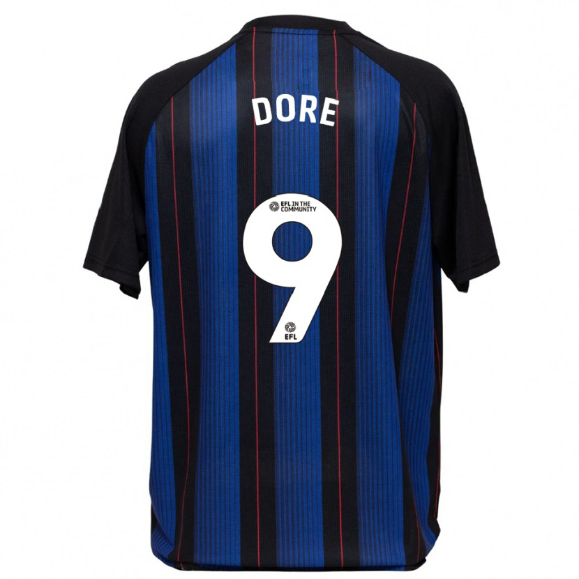 Danxen Mulher Camisola Addis Dore #9 Azul Preto Alternativa 2025/26 Camisa Brasil