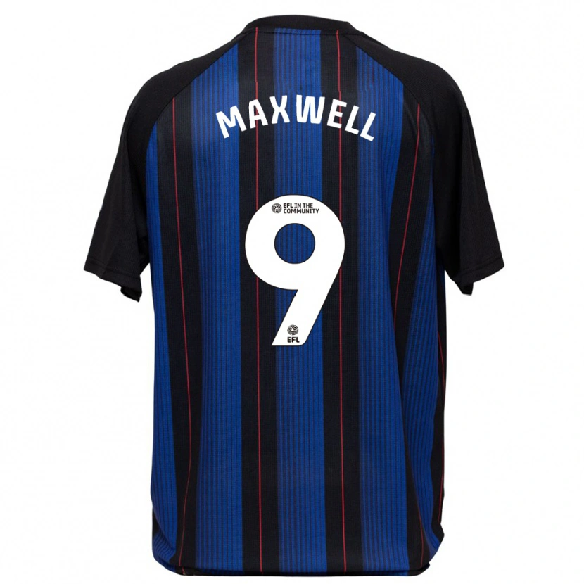 Danxen Mulher Camisola Armani Maxwell #9 Azul Preto Alternativa 2025/26 Camisa Brasil