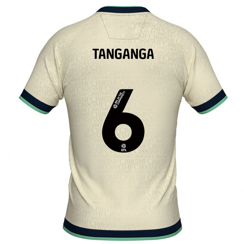 Danxen Mulher Camisola Japhet Tanganga #6 Champagne Azul Marinho Alternativa 2025/26 Camisa Brasil