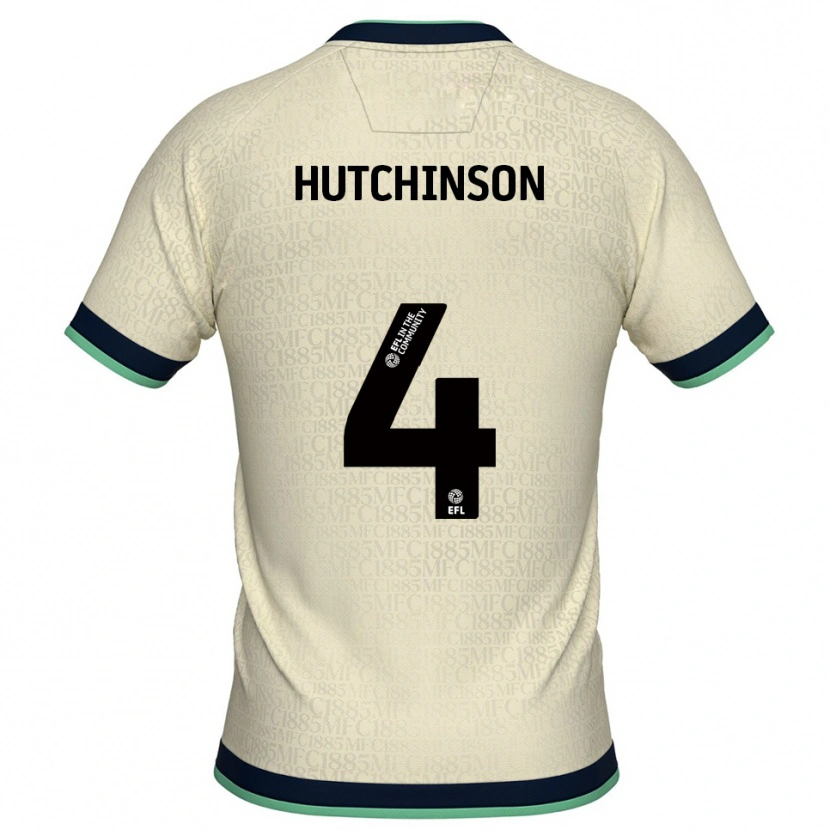 Danxen Mulher Camisola Shaun Hutchinson #4 Champagne Azul Marinho Alternativa 2025/26 Camisa Brasil