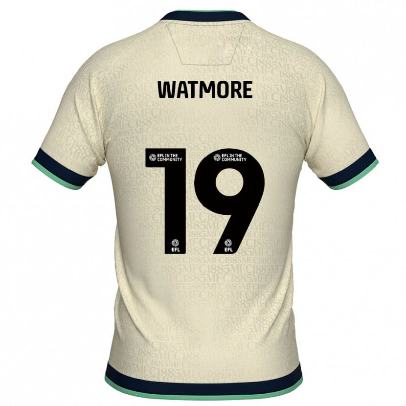 Danxen Mulher Camisola Duncan Watmore #19 Champagne Azul Marinho Alternativa 2025/26 Camisa Brasil