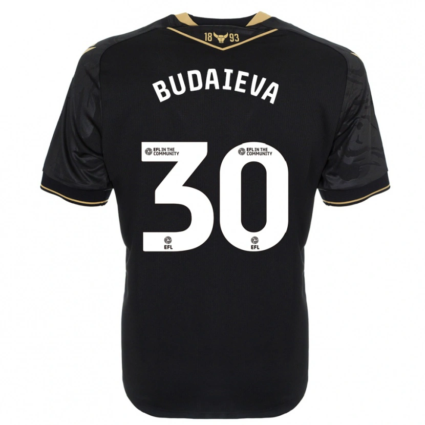 Danxen Mulher Camisola Vitallia Budaieva #30 Preto Dourado Alternativa 2025/26 Camisa Brasil