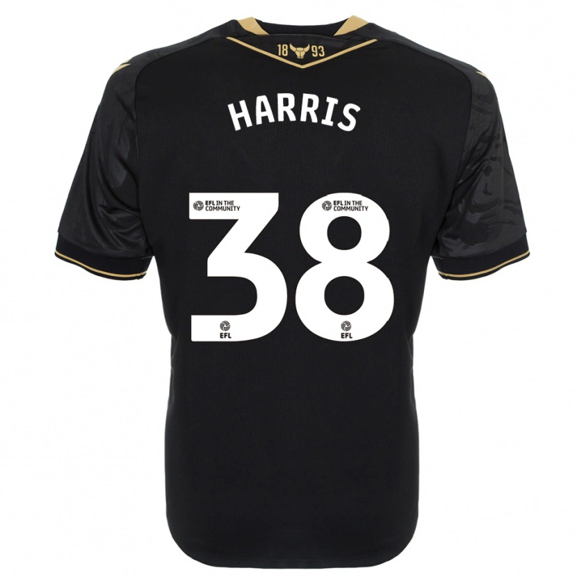 Danxen Mulher Camisola Luke Harris #38 Preto Dourado Alternativa 2025/26 Camisa Brasil