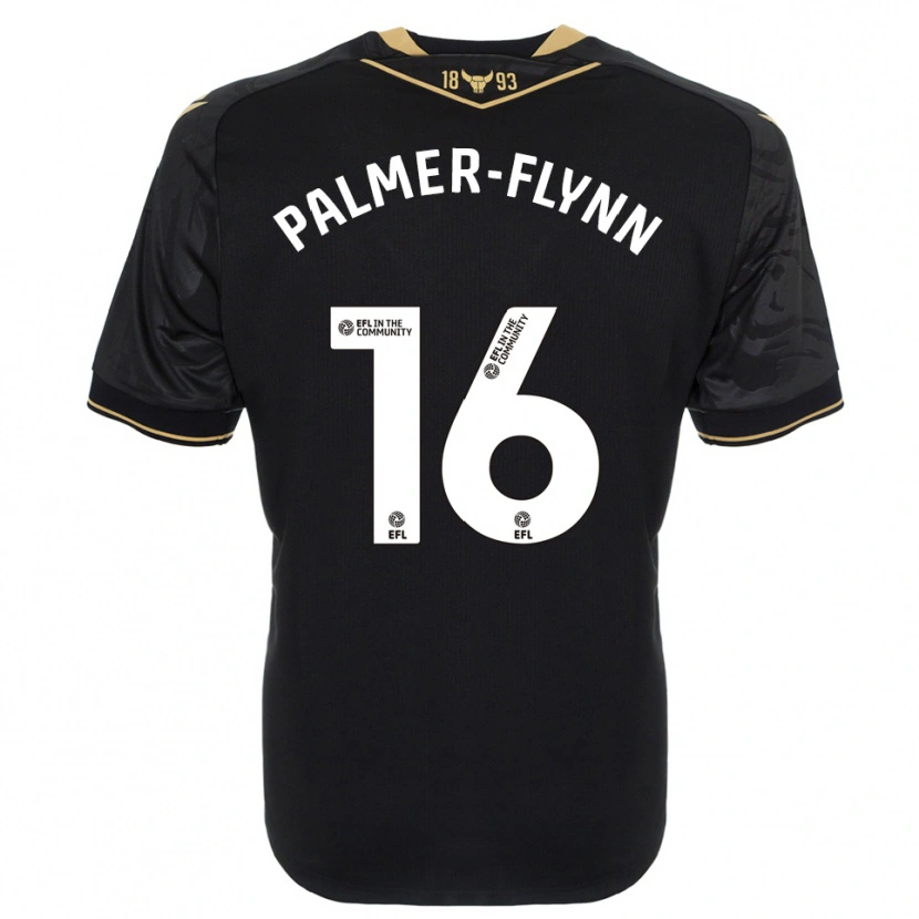 Danxen Mulher Camisola Callum Palmer-Flynn #16 Preto Dourado Alternativa 2025/26 Camisa Brasil