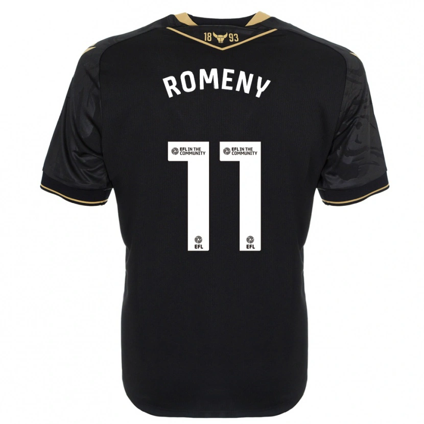 Danxen Mulher Camisola Ole Romeny #11 Preto Dourado Alternativa 2025/26 Camisa Brasil