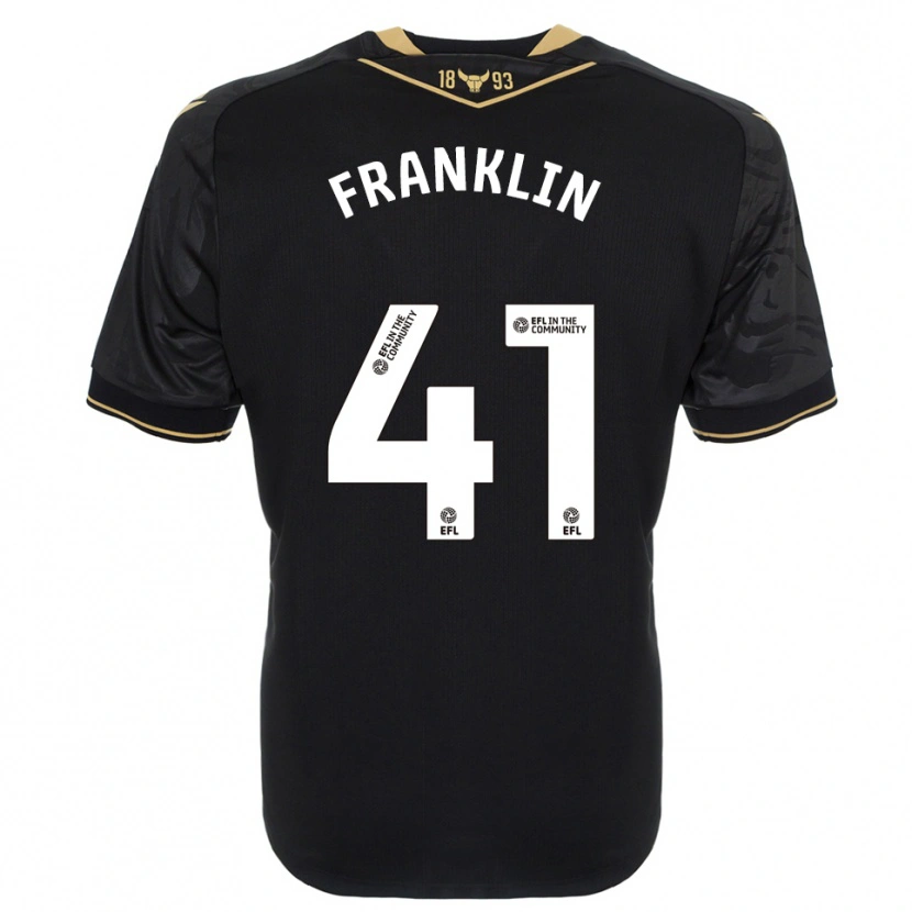Danxen Mulher Camisola George Franklin #41 Preto Dourado Alternativa 2025/26 Camisa Brasil