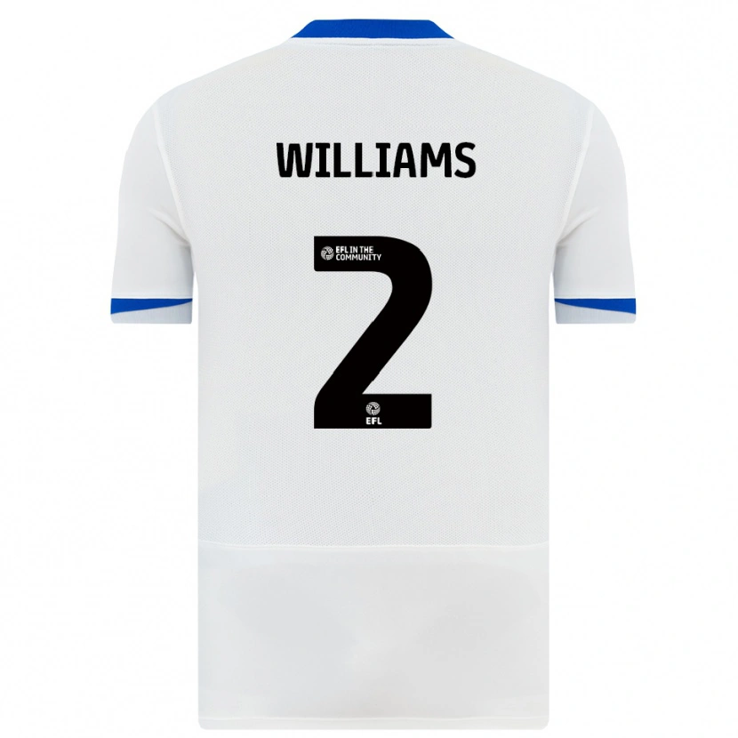 Danxen Mulher Camisola Jordan Williams #2 Branco Preto Alternativa 2025/26 Camisa Brasil