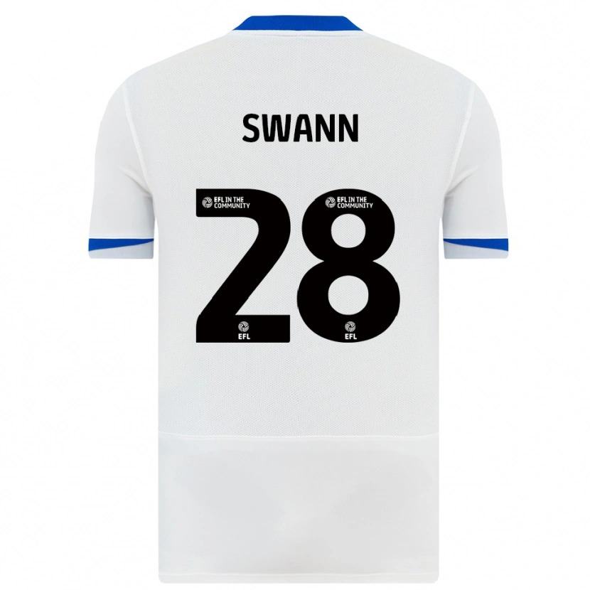Danxen Mulher Camisola Reuben Swann #28 Branco Preto Alternativa 2025/26 Camisa Brasil