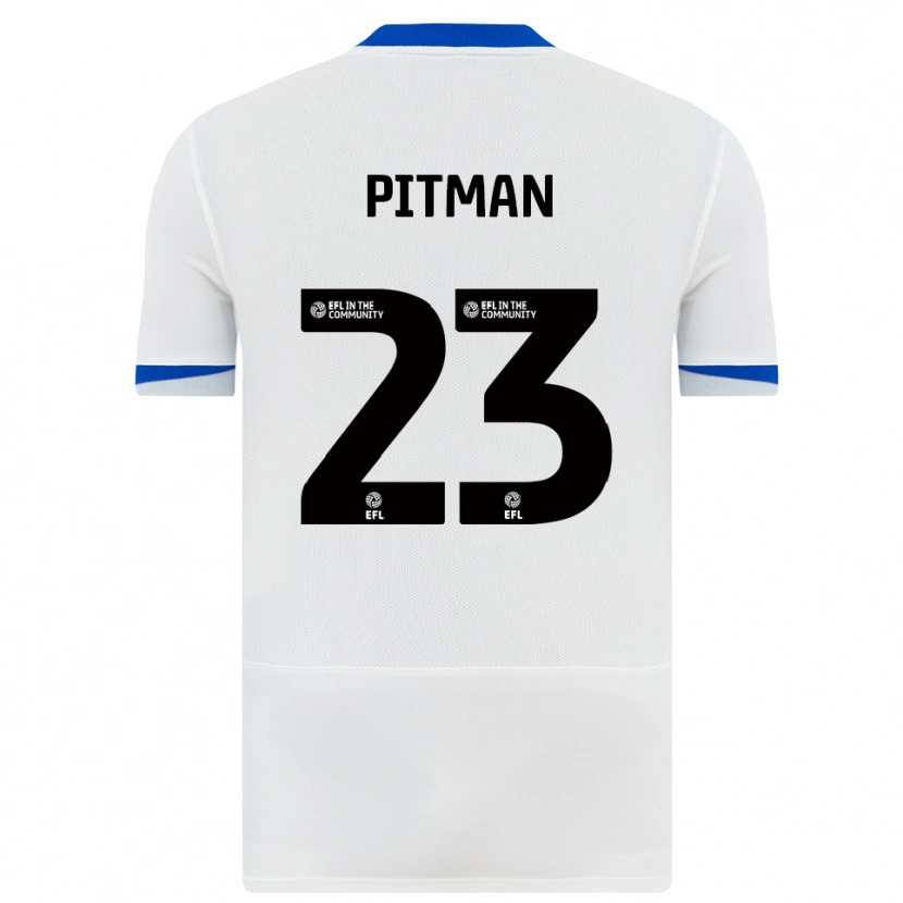 Danxen Mulher Camisola Emily Pitman #23 Branco Preto Alternativa 2025/26 Camisa Brasil