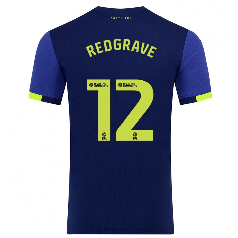 Danxen Mulher Camisola Jodie Redgrave #12 Azul Marinho Amarelo Alternativa 2025/26 Camisa Brasil