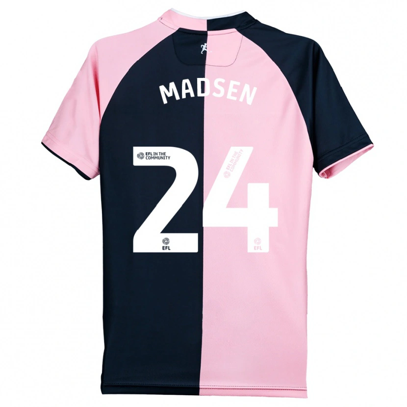 Danxen Mulher Camisola Nicolas Madsen #24 Rosa Preto Alternativa 2025/26 Camisa Brasil