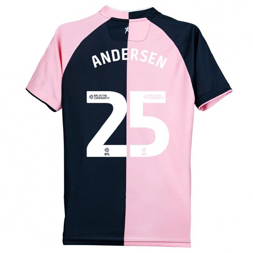 Danxen Mulher Camisola Lucas Andersen #25 Rosa Preto Alternativa 2025/26 Camisa Brasil