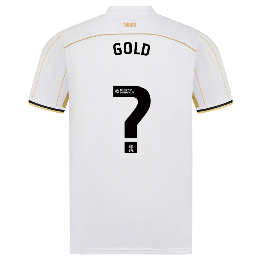 Danxen Mulher Camisola Ethan Gold #0 Branco Dourado Alternativa 2025/26 Camisa Brasil