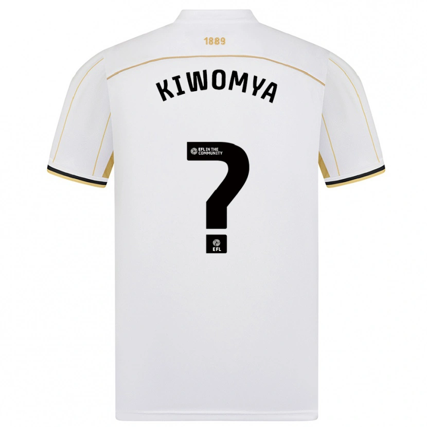Danxen Mulher Camisola Noah Kiwomya #0 Branco Dourado Alternativa 2025/26 Camisa Brasil
