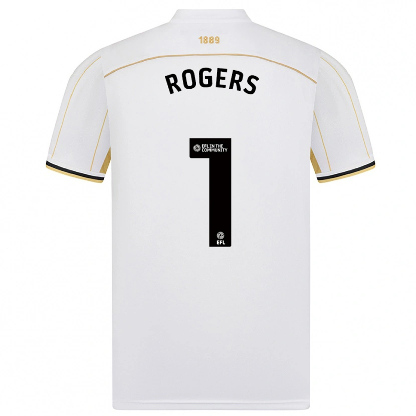 Danxen Mulher Camisola Sian Rogers #1 Branco Dourado Alternativa 2025/26 Camisa Brasil