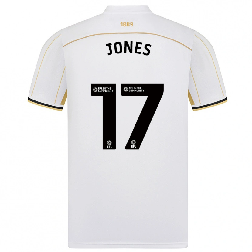 Danxen Mulher Camisola Frankie Jones #17 Branco Dourado Alternativa 2025/26 Camisa Brasil