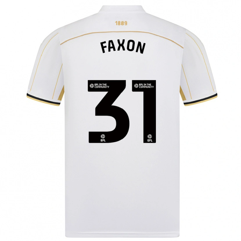 Danxen Mulher Camisola Luke Faxon #31 Branco Dourado Alternativa 2025/26 Camisa Brasil